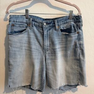 Light Wash Denim Cutoff Shorts